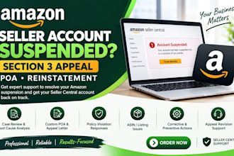 do amazon section 3 seller central account reinstatement fix amazon suspension