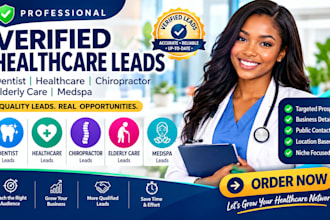 provide verified dentist leads healthcare  chiropractor elderly care medspa lead