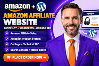 create an amazon affiliate autopilot website wordpress on page SEO setup