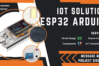 make arduino and esp32 code, circuit design and iot projects