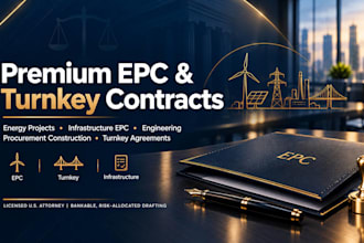 prepare comprehensive engineering procurement construction agreements