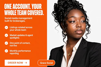 manage social media for your real estate team or brokerage