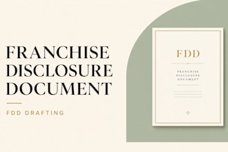 draft a professional franchise disclosure document fdd