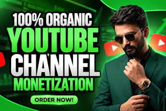 organically youtube video channel promotion for monetization