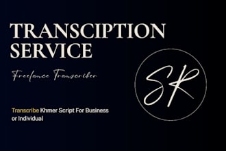 manually transcribe your khmer audio and video files with flawless accuracy