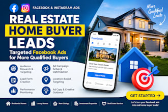 generate real estate home buyer leads with targeted facebook ads