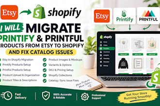 migrate printify printful products etsy to shopify fix etsy catalog issues
