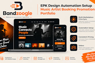bandzoogle epk design automation setup music artist booking promotion portfolio