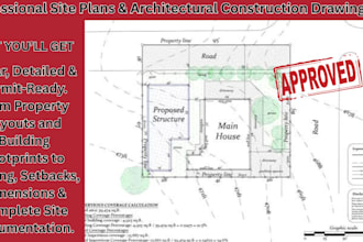 do professional site plans and architectural construction drawings for permits
