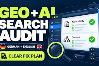 audit your website for GEO and ai search in german or english