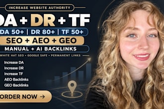 build high authority links for GEO and better da DR tf