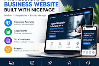 build insurance agencies accountants tax consultants lawyers nicepage website