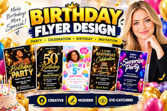 design stunning birthday flyer designs for parties and celebrations