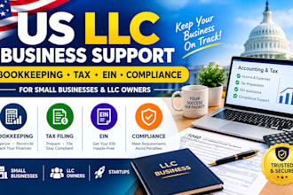 manage your US llc books, tax filing, ein and business compliance