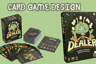 do card game design board game art tabletop trading card game party card