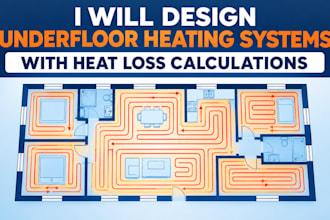 design underfloor heating systems with heat loss calculations