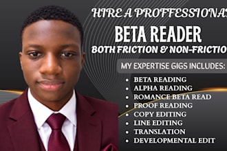 beta read critique novel, romance beta reader, beta reader fantasy, alpha reader