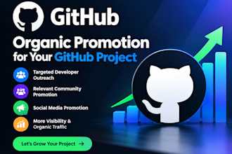 do promotional campaign for your github for organic traffic
