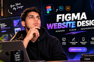 design a modern website UI UX in figma