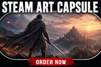 steam capsule art, game art covert, steam game banner and steam capsule artwork