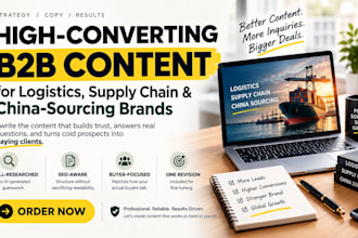 write expert freight forwarding and china sourcing blogs