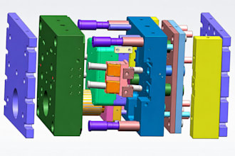 design die casting mold for aiuminum zinc parts with 3d cad file