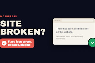 fix wordpress critical error, white screen or site down