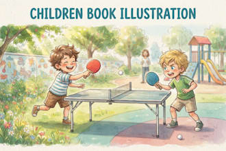 create engaging childrens book artwork