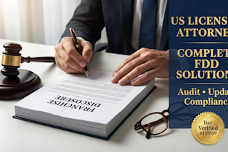 provide a professional fdd legal risk audit by a US attorney