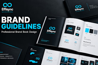 design professional brand guidelines and a brand book