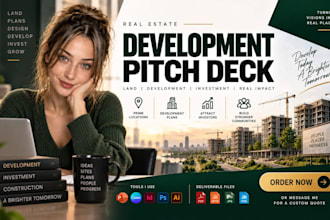 design real estate development pitch deck, property development presentation