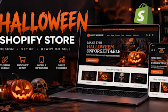 design halloween shopify store halloween flyer for seasonal sales