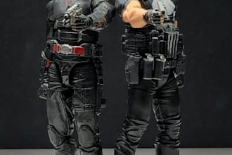 create 3d articulated action figures, poseable toys and printable stl models