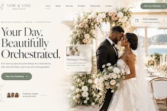 build wix wedding planner website wix event planning consultation booking