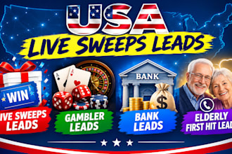be your profitable sweeps leads broker elderly sweeps leads bank leads usa leads