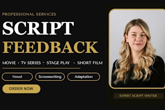 proofread, format, TV screenplay feature film script movie script editing