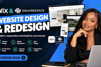 create wix website,design wix website,squarespace website,redesign wix website