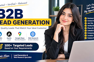 do targeted linkedin lead generation and build b2b prospect lists
