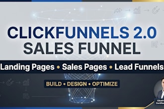 build clickfunnels sales funnel and landing page