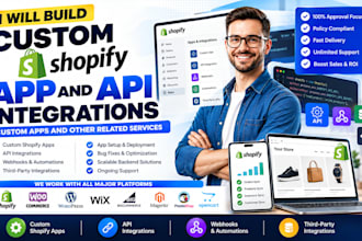 build custom shopify apps API integrations and automations framer integratio