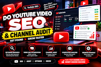 do youtube video SEO and channel audit