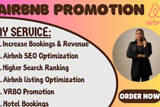 do airbnb vrbo marketing, airbnb promotion, airbnb seo to increase bookings