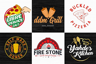 design a professional food, restaurant, fast food, or food truck logo