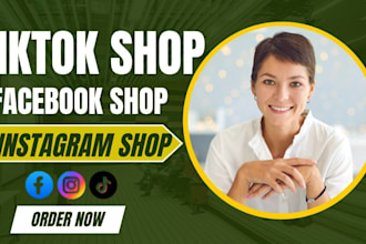 setup tiktok shop facebook shop instagram shop, fix tiktok shop