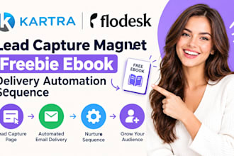 kartra flodesk lead capture magnet freebie ebook delivery automation sequence