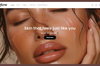 design skincare shopify store organic skincare cosmetics store beauty skincare