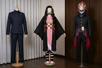 sew custom anime cosplay costume from your reference for cosplay
