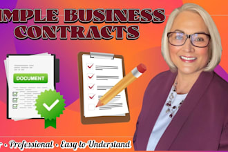 write a simple and clear contract for small business, startups and freelancers