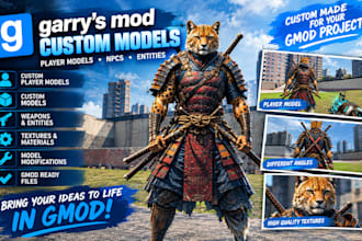 create custom garry mod gmod model player model