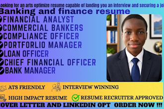 create an ats banking, finance, and accounting resume